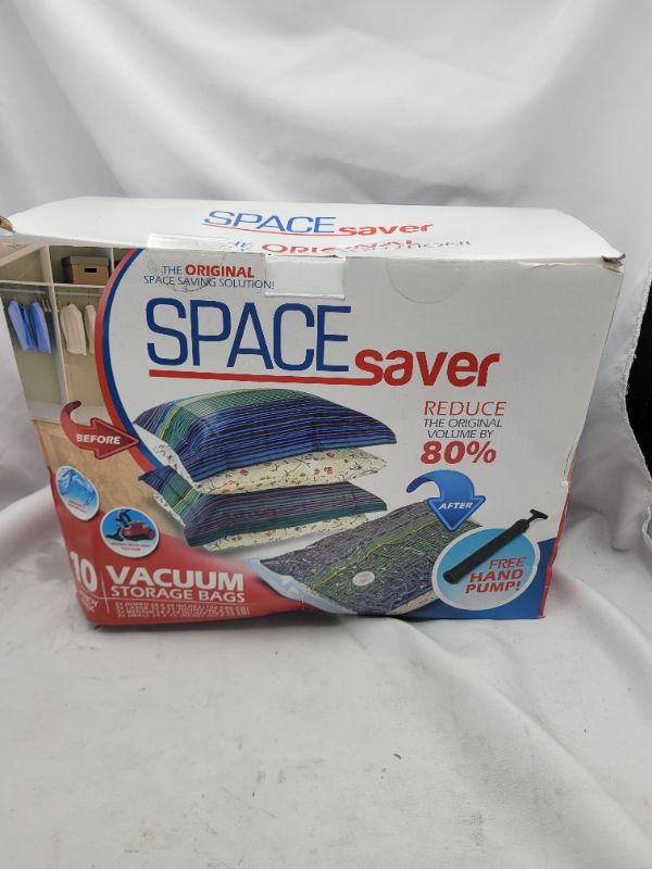 Photo 2 of Spacesaver Vacuum Storage Bags (Variety 10-Pack) Save 80% on Clothes Storage Space - Vacuum Sealer Bags for Comforters, Blankets, Bedding, Clothing - Compression Seal for Closet Storage. Pump for Travel.