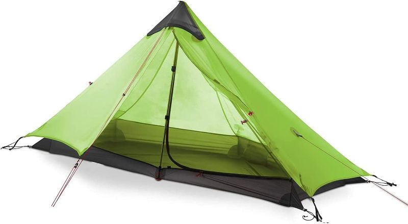 Photo 2 of Ultralight Tent 3-Season Backpacking Tent 1 Person/2 Person Camping Tent, Outdoor Lightweight LanShan Camping Tent Shelter, Perfect for Camping, Trekking, Climbing, Hiking