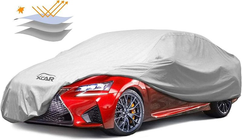 Photo 1 of XCAR Car Cover Breathable Dust Prevention Fits Sedan Hatchback Up to 185''