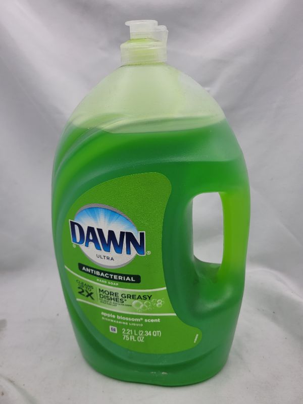 Photo 2 of Dawn Ultra Dishwashing Liquid, Antibacterial Hand Soap, Apple Blossom Scent - 2.21 l (2.34 qt) 75 fl oz