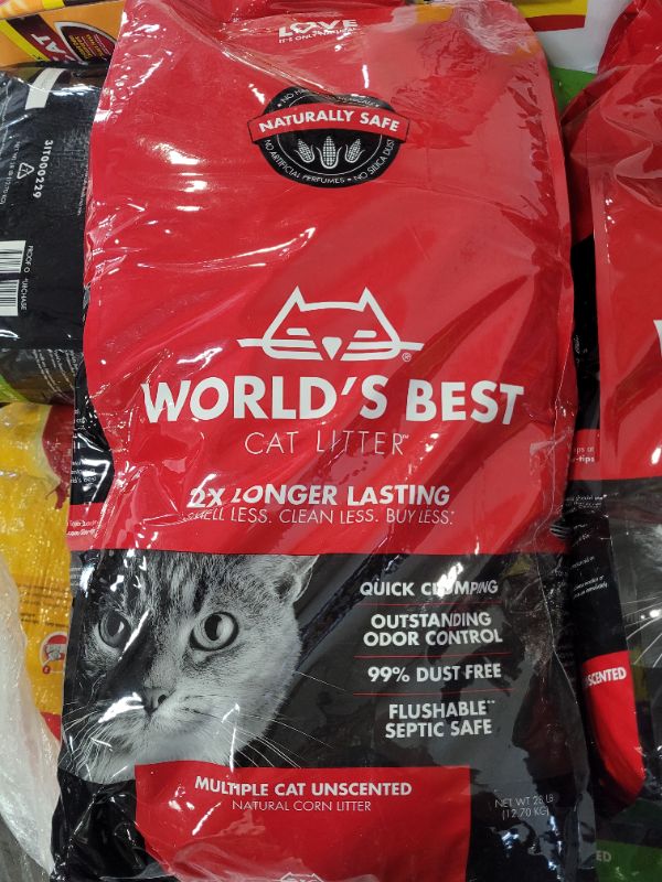 Photo 2 of World's Best Cat Litter, Clumping Litter Formula for Multiple Cats, 28-Pounds