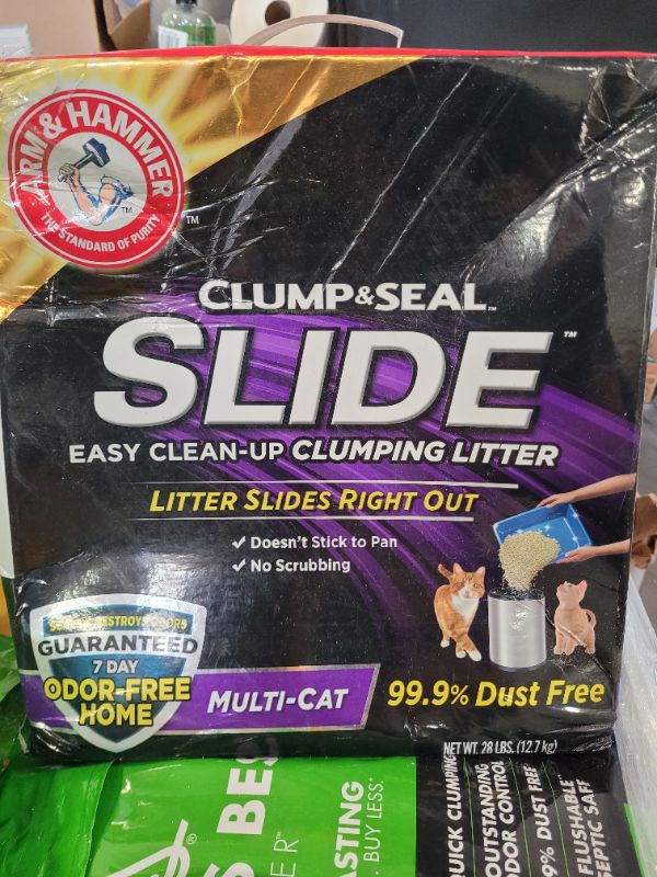 Photo 2 of Arm & Hammer SLIDE Easy Clean-Up Litter, Multi-Cat, 28lb