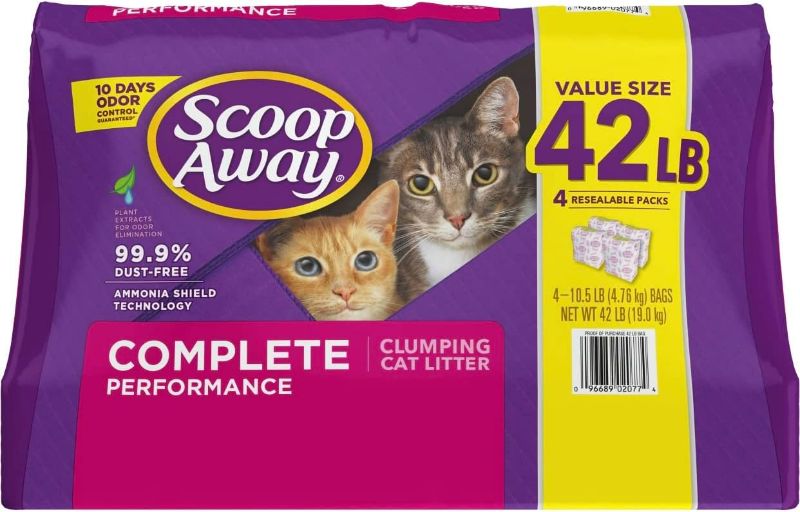 Photo 1 of Scoop Away Complete Performance Fresh Scented Clumping Clay Cat Litter,42 lb