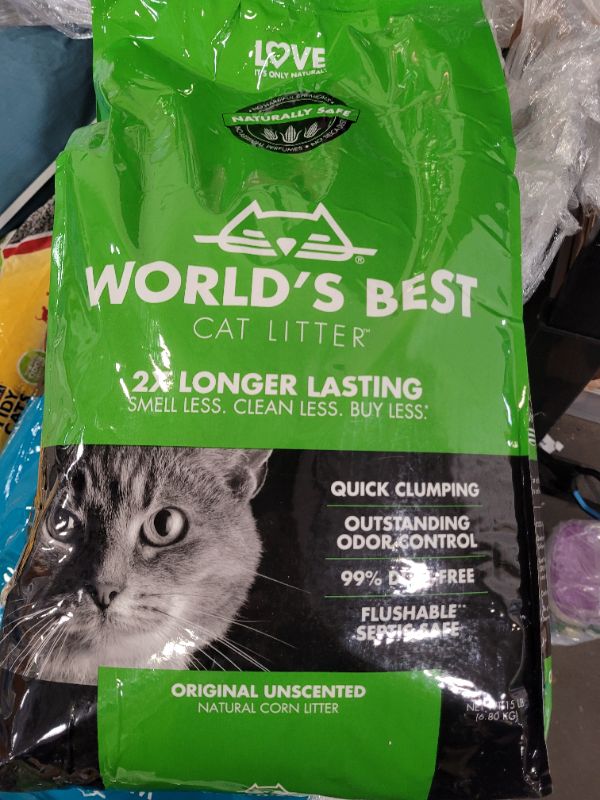 Photo 2 of WORLD'S BEST CAT LITTER Original Unscented 15 Pounds