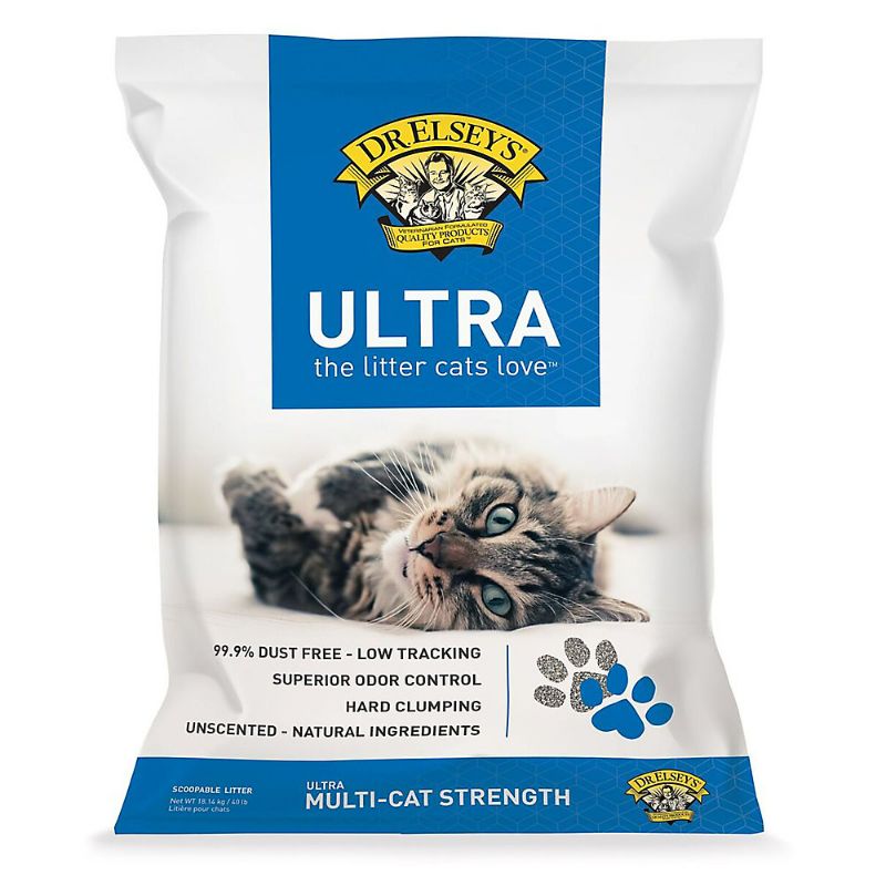 Photo 1 of Dr. Elsey's Precious Cat Ultra Clumping Multi-Cat Clay Cat Litter - Unscented, Low Tracking 40 pound bag
