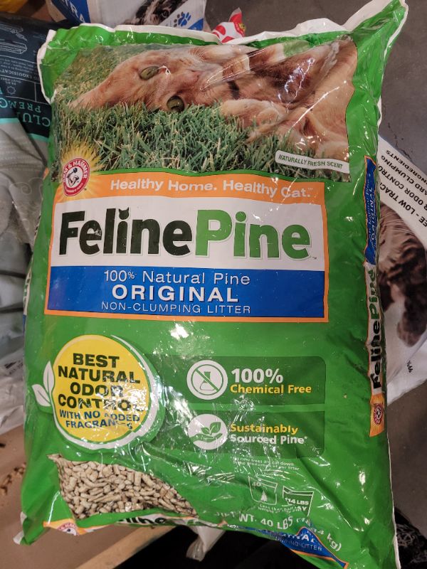 Photo 2 of 
Feline Pine Non-Clumping Pine Cat Litter - Scented, Low Dust, Natural 40lbs