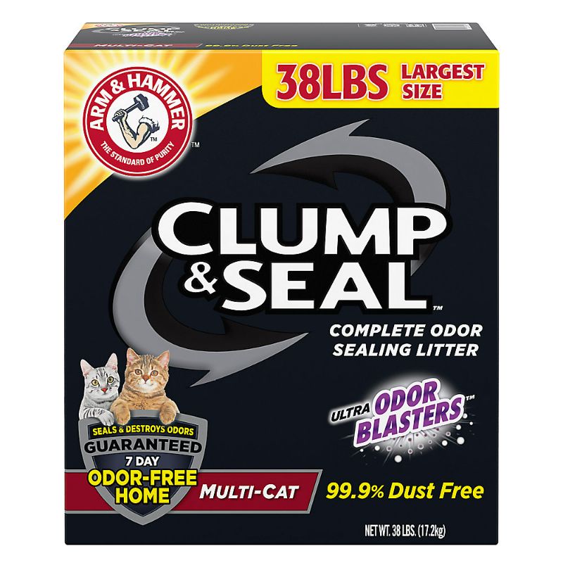 Photo 1 of Arm & Hammer Multi-Cat Clump and Seal Complete Odor Sealing Cat Litter 38lbs