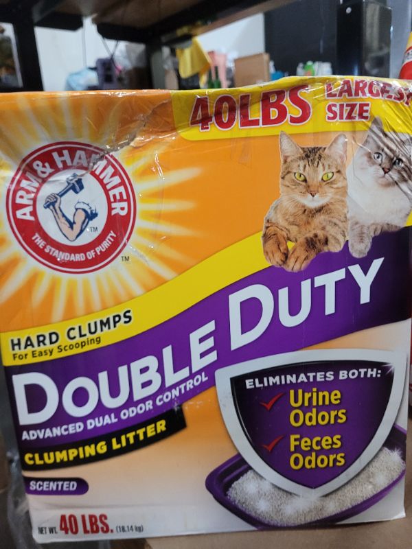 Photo 2 of Arm & Hammer™ Double Duty Clumping Clay Cat Litter - Scented, Low Dust, Low Tracking 40lbs