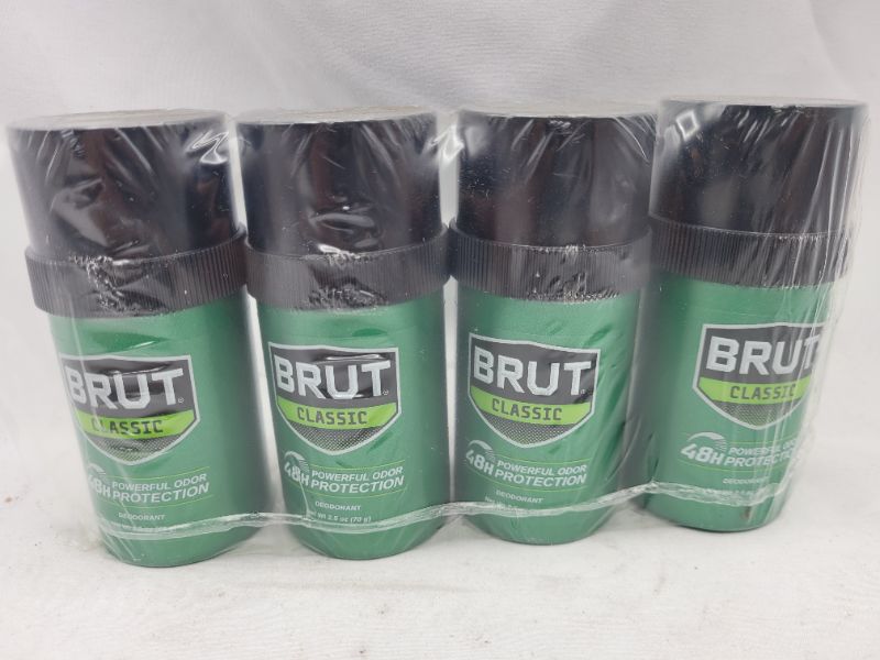 Photo 2 of BRUT Deodorant Stick Original Fragrance 2.50 oz (Pack of 4)