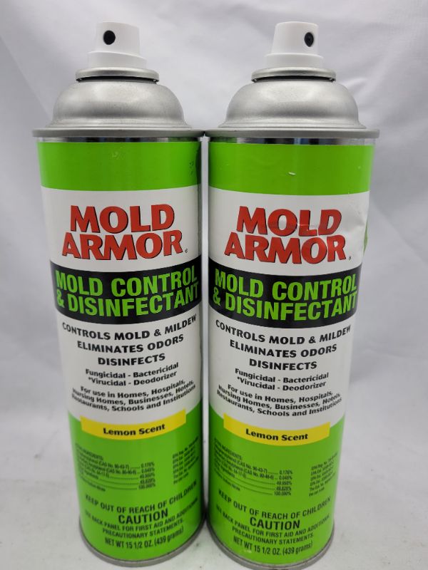 Photo 2 of 2 cans Mold Armor Mold Control and Disinfectant, 15.5 oz Aerosol Can