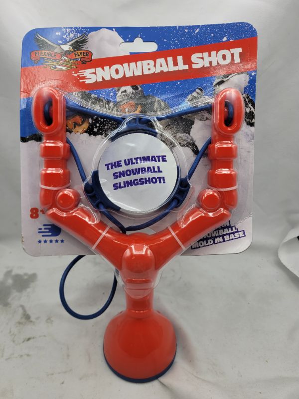 Photo 2 of Flexible Flyer Snowball Launcher & Maker. Snow Slingshot for Kids , Red