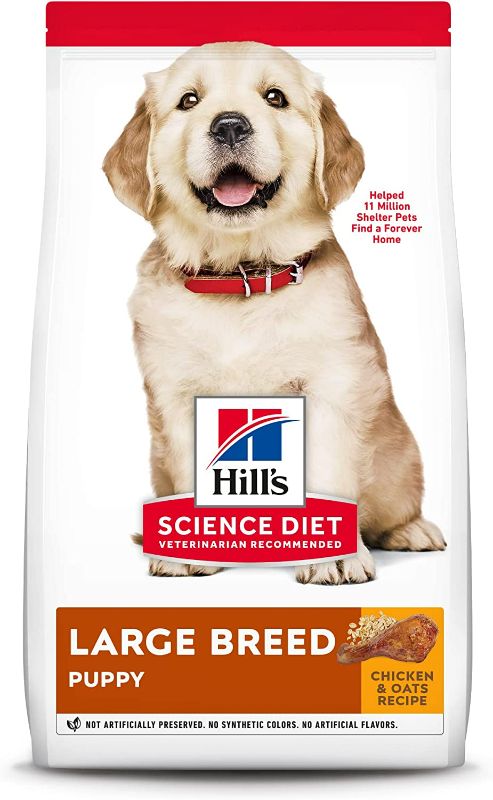 Photo 1 of Hill's Science Diet Dry Dog Food, Puppy, Large Breeds, Chicken Meal and Oats Recipe, 30 lb. Bag