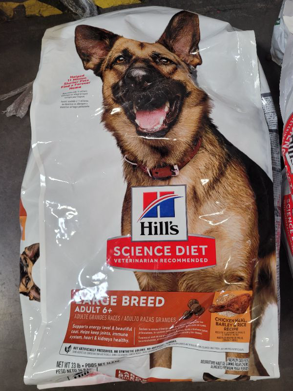 Photo 2 of Hill's® Science Diet® Large Breed Adult Senior 7+ Dry Dog Food - Chicken Meal, Rice & Barley 33lbs