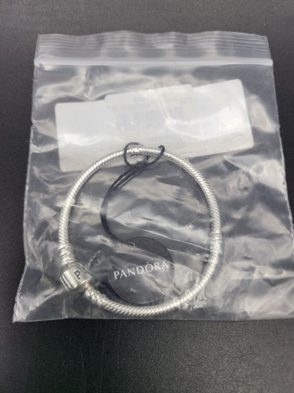 Photo 4 of PANDORA Jewelry Iconic Moments Snake Chain Charm Sterling Silver Bracelet, 6.3"