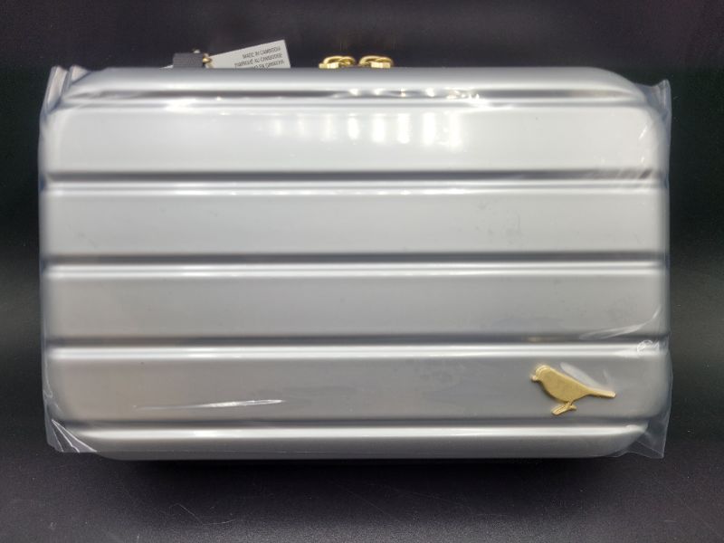 Photo 2 of SILVER Kestrel Mini Hard Silver Case - Crossbody Strap - Multipurpose Bag
