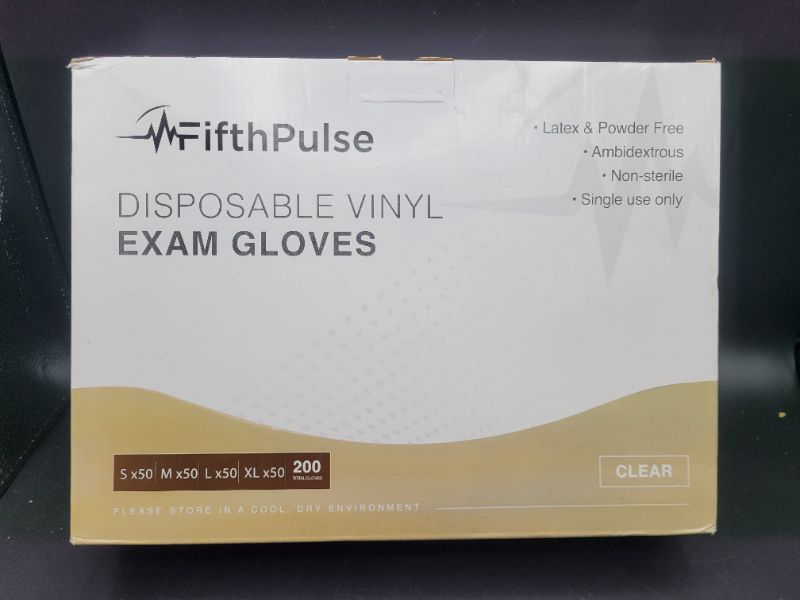 Photo 2 of Clear Vinyl Disposable Gloves - 200 Pack