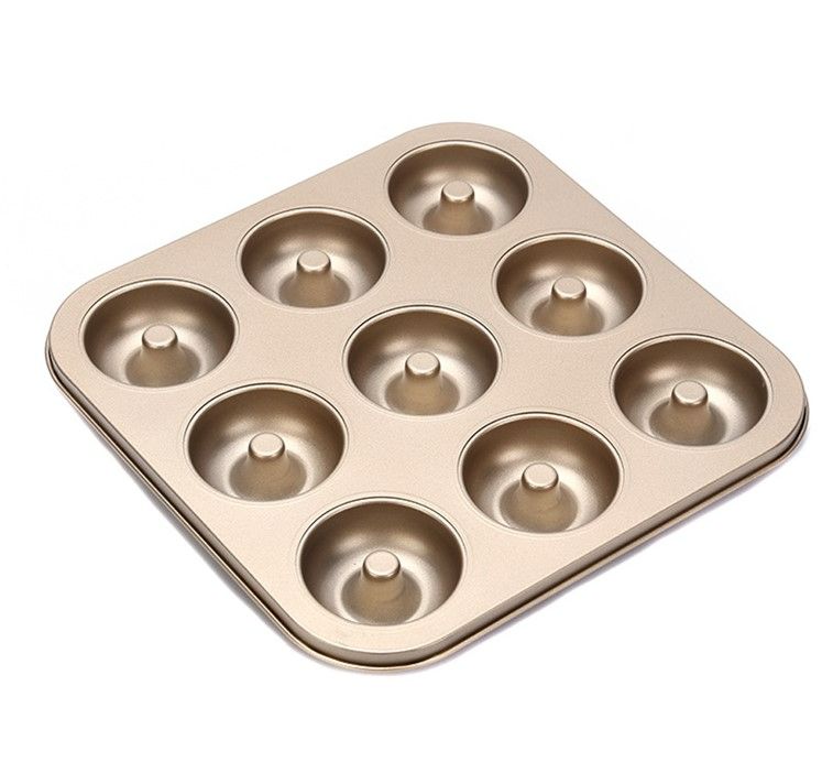 Photo 1 of PHABULS Donut Pan, Mini Donut Pans Nonstick 9 Cavity, Sheet Pans for Baking Carbon Steel Doughnut Mold, Baking Sheets for Oven Safe & Healthy(1PCS) A-9 cavity-1PCS

