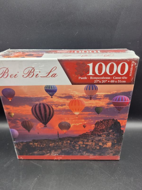 Photo 2 of Jigsaw Puzzles 1000 Pieces for Adults Hot Air Balloon Jigsaw Puzzles Fun Puzzle Educational Family Game Toys Adults Home Decoration Colorful Puzzle Gifts