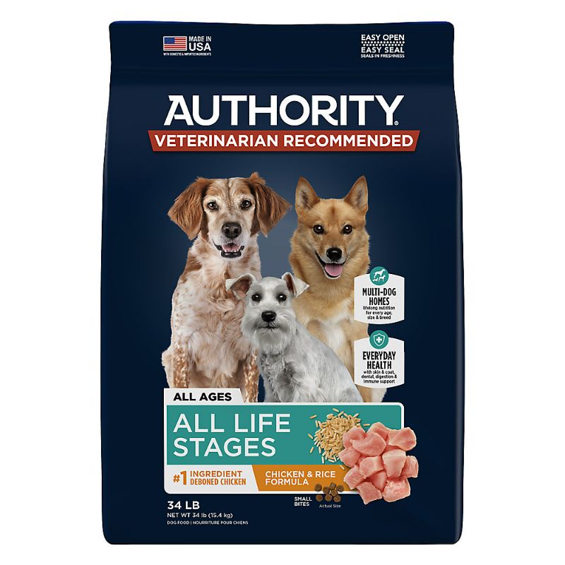 Photo 1 of Authority® Everyday Health All Life Stage Dry Dog Food - Chicken & Rice 34LBS