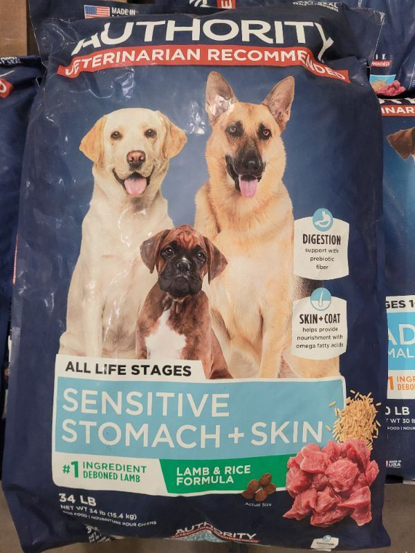 Photo 2 of Authority® Sensitive Stomach & Skin All Life Stage Dry Dog Food - Lamb 34 LBS