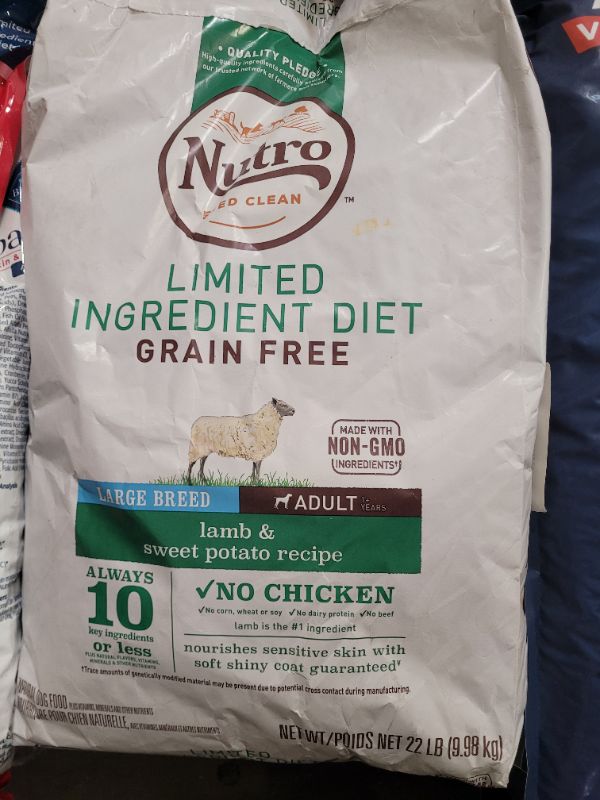 Photo 2 of Nutro Limited Ingredient Diet Adult Dry Dog Food - Grain Free, Lamb & Sweet Potato 22lbs