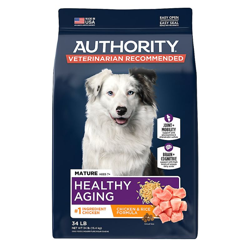 Photo 1 of Authority® Healthy Aging Adult Dry Dog Food - Chicken 34lbs