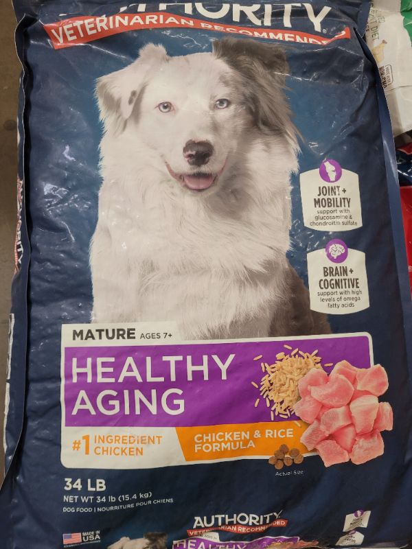 Photo 2 of Authority® Healthy Aging Adult Dry Dog Food - Chicken 34lbs