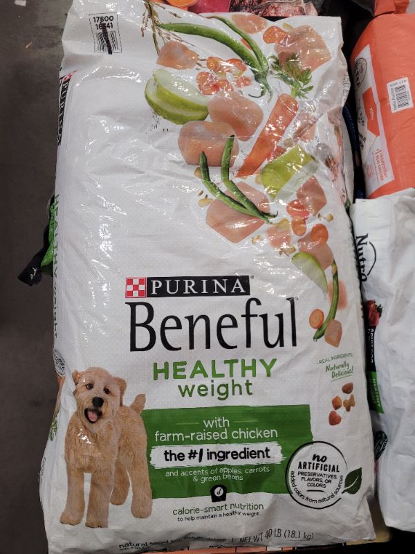 Photo 2 of Purina Beneful® Healthy Weight Adult Dog Dry Food - Chicken, With Vitamins, No Artificial Flavors 40lbs