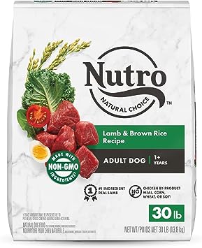 Photo 1 of NUTRO NATURAL CHOICE Adult Dry Dog Food, Lamb & Brown Rice Recipe Dog Kibble, 30 lb. Bag