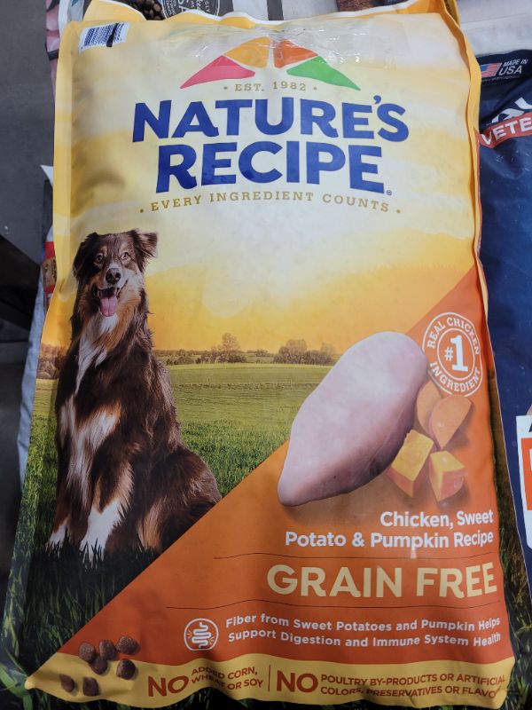 Photo 2 of Nature?s Recipe Dry Dog Food, Grain Free Chicken, Sweet Potato & Pumpkin Recipe, 24 lb. Bag