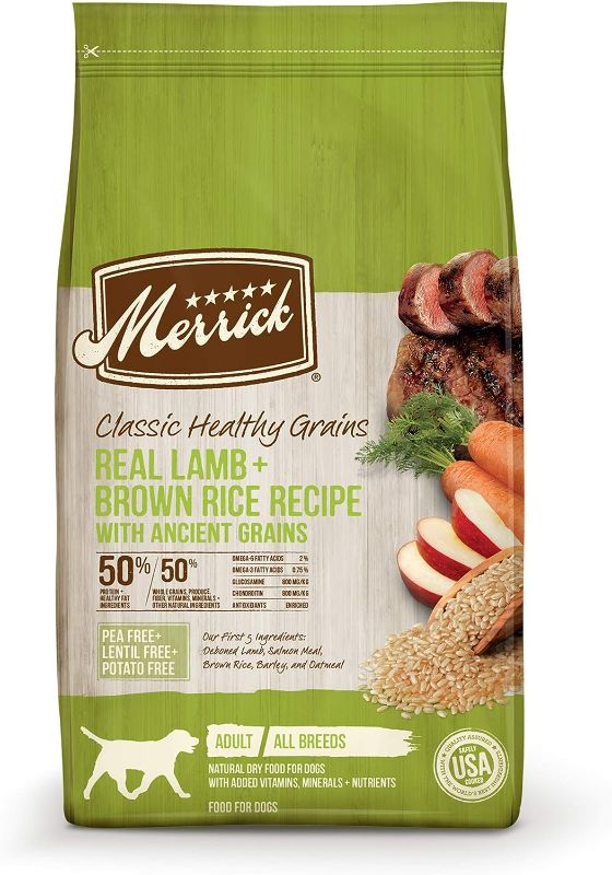 Photo 1 of Merrick® Healthy Grains® All Life Stages Lamb Flavored Dry Dog Food - Corn Free, Soy Free 25lbs