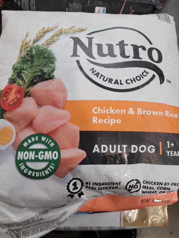 Photo 2 of Nutro Natural Choice Adult Dry Dog Food, Chicken & Brown Rice Recipe Dog Kibble, 15 lb. Bag