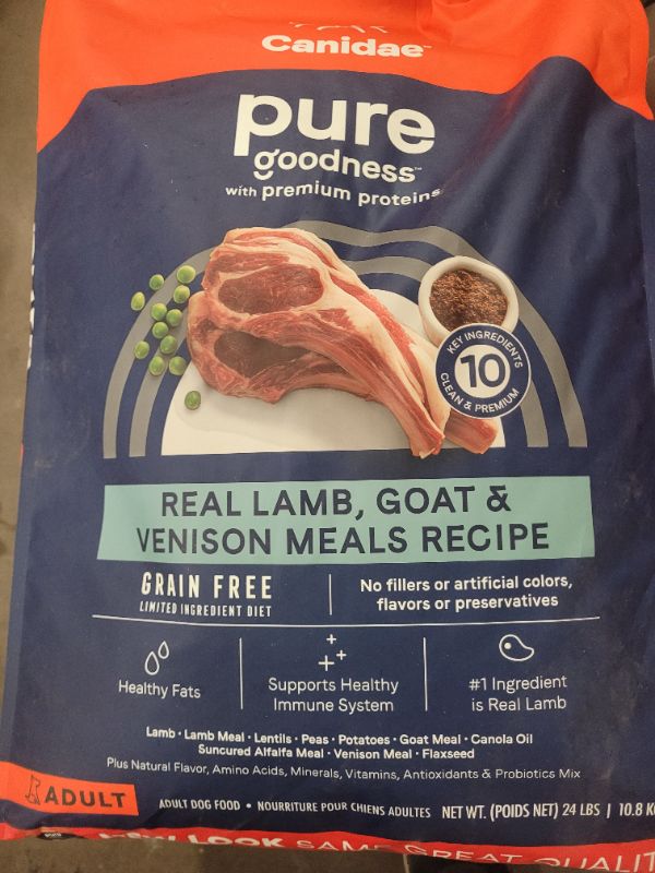 Photo 2 of Canidae® Pure™ Adult Dry Dog Food - Limited Ingredient Diet, Lamb, Goat & Venison 24lbs