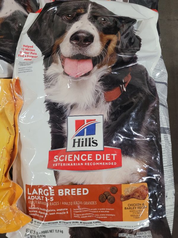 Photo 2 of HILL'S Science Diet Large Breed Adult Dry Dog Food, 35 lbs.Chicken and Barley