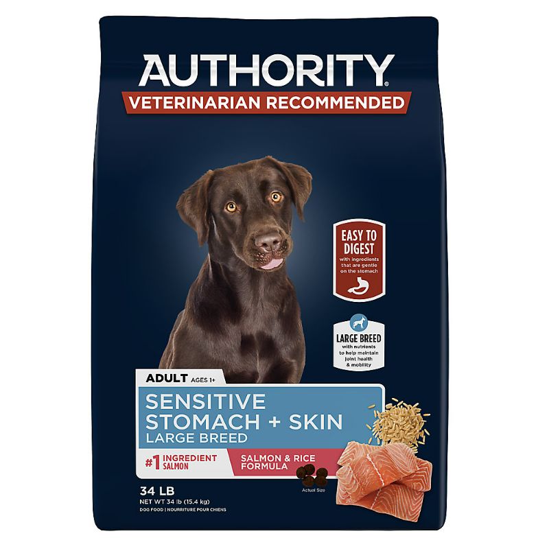 Photo 1 of Authority Sensitive Stomach & Skin Large Breed All Life Stage Dry Dog Food - Salmon 34lbs