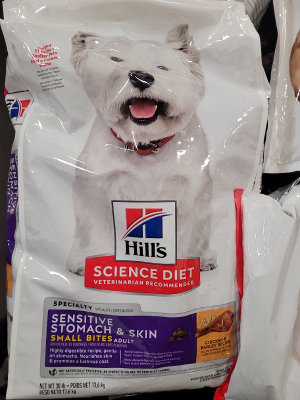 Photo 2 of Hill's® Science Diet® Sensitive Stomach & Skin Adult Dry Dog Food - Small Bites, Chicken 30lbs