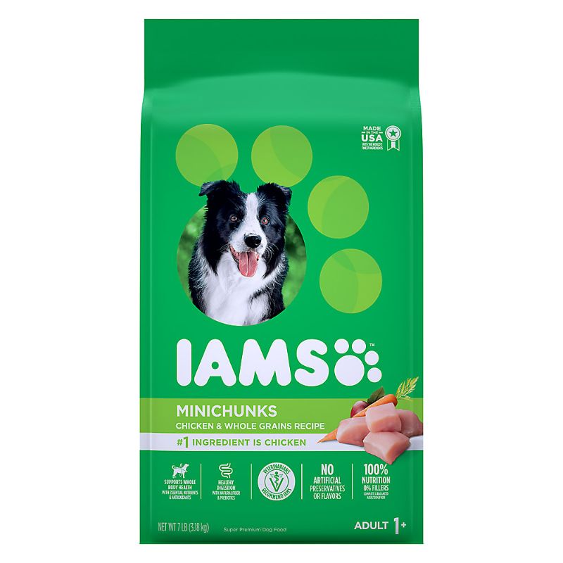 Photo 1 of IAMS™ Proactive Health Adult Dry Dog Food - High-Protein, Mini Chunks, Chicken & Whole Grains 7lbs