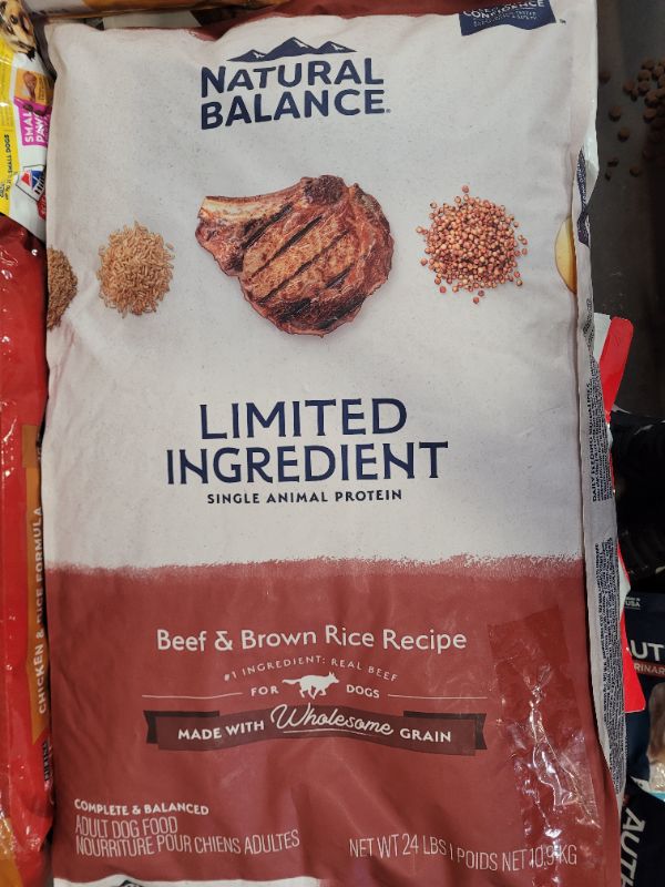 Photo 2 of Natural Balance Limited Ingredient Diet Adult Dry Dog Food - Beef & Brown Rice 24lbs