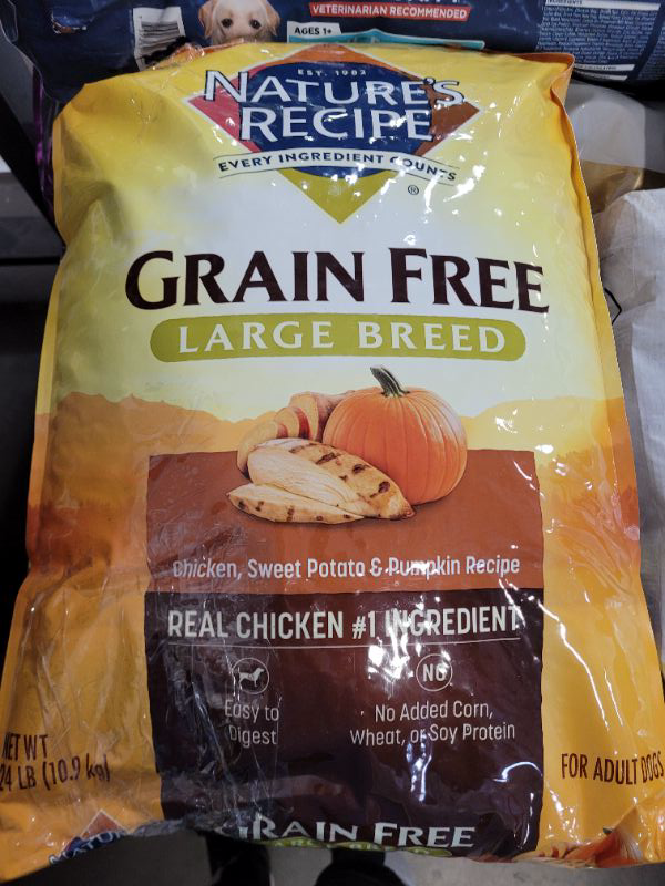 Photo 2 of Nature?s Recipe Dry Dog Food, Grain Free Chicken, Sweet Potato & Pumpkin Recipe, 24 lb. Bag