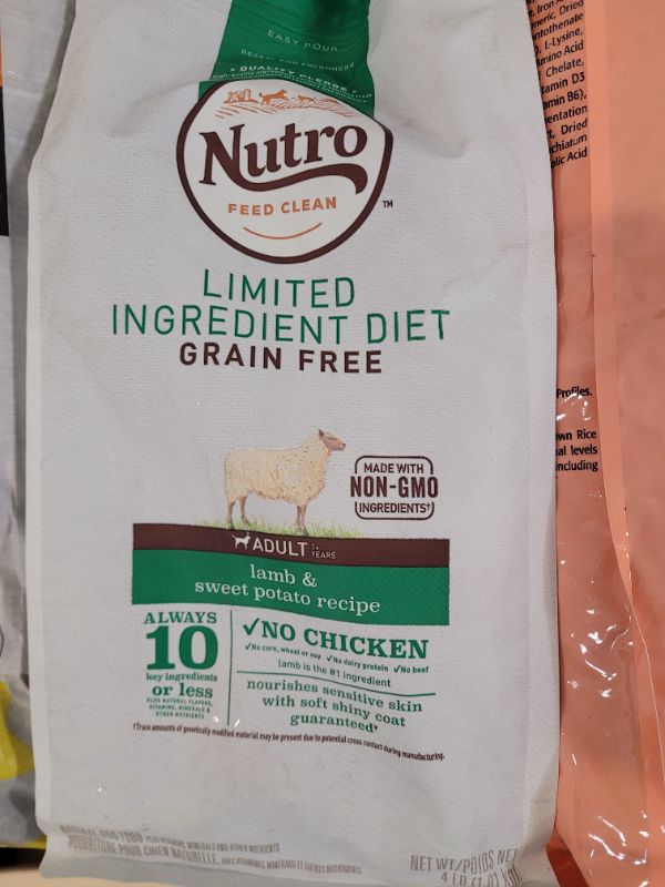 Photo 2 of Nutro Limited Ingredient Diet Adult Dry Dog Food - Grain Free, Lamb & Sweet Potato 4lbs