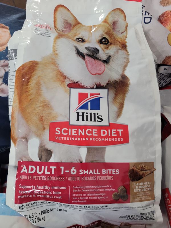 Photo 2 of Hill's® Science Diet® Adult Dry Dog Food - Small Bites, Lamb Meal & Brown Rice 4.5lbs