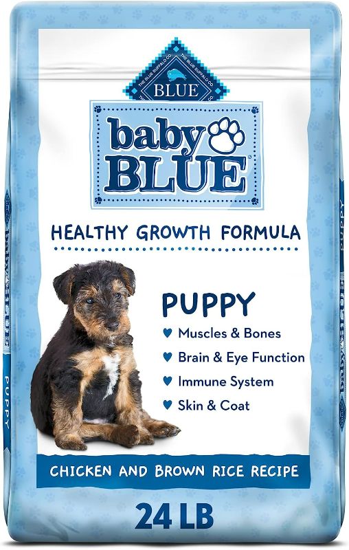 Photo 1 of Blue Buffalo Baby Blue Healthy Growth Formula Natural Puppy Dry Dog Food, Chicken and Brown Rice Recipe 24-lb