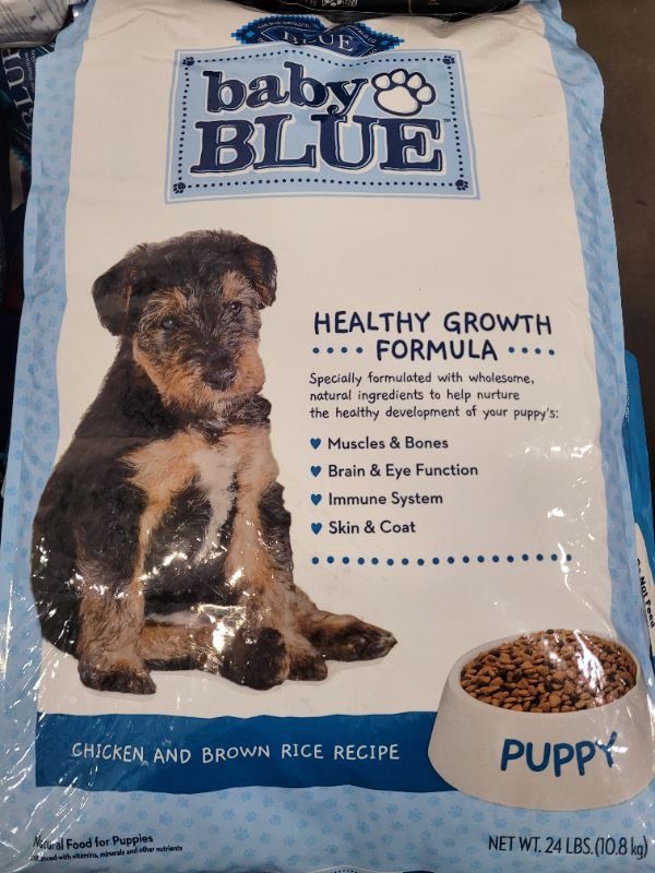 Photo 2 of Blue Buffalo Baby Blue Healthy Growth Formula Natural Puppy Dry Dog Food, Chicken and Brown Rice Recipe 24-lb
