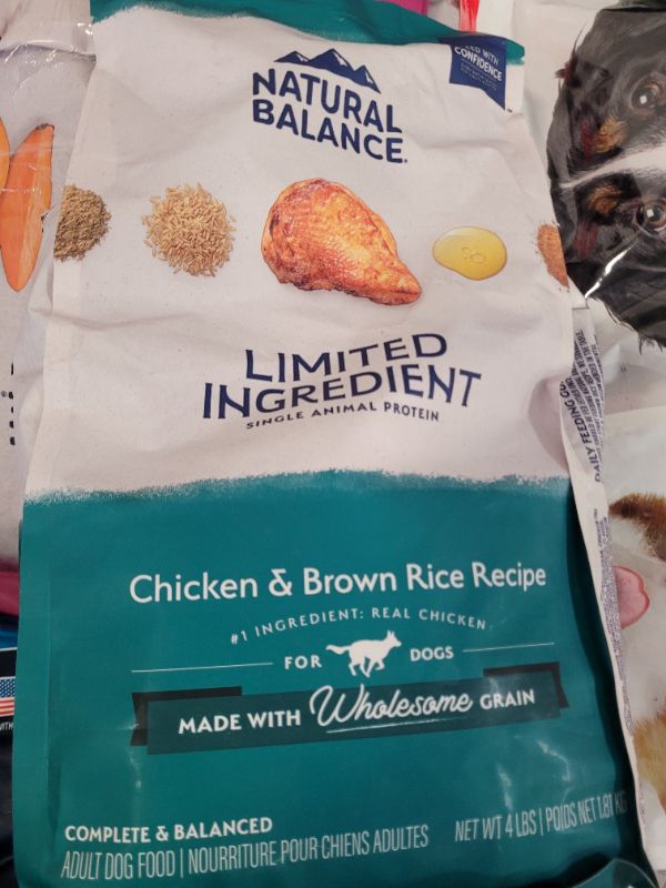 Photo 2 of Natural Balance Limited Ingredient Adult Dry Dog Food with Healthy Grains, Chicken & Brown Rice Recipe, 4 Pound