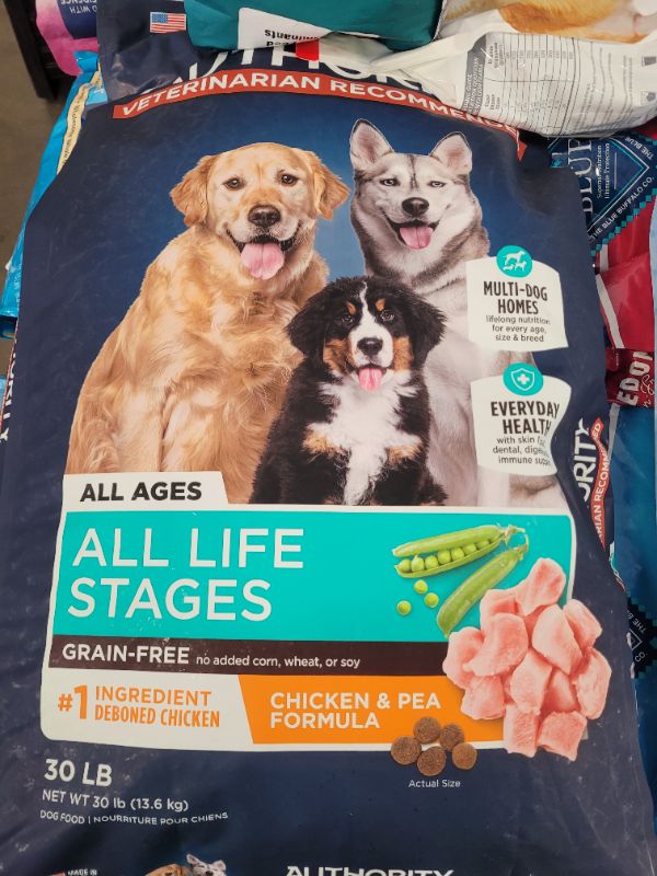 Photo 2 of Authority® Everyday Health All Life Stage Dry Dog Food - Grain Free, Chicken & Pea 30lbs