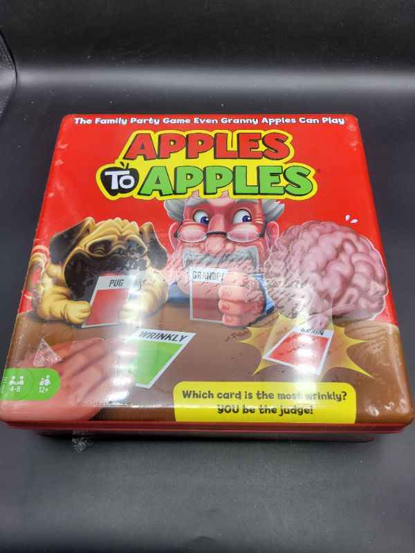 Photo 2 of Apples To Apples Card Game, Family Game For Kids and Adults, Make Hilarious Comparisons with 1000 Cards Party Tin