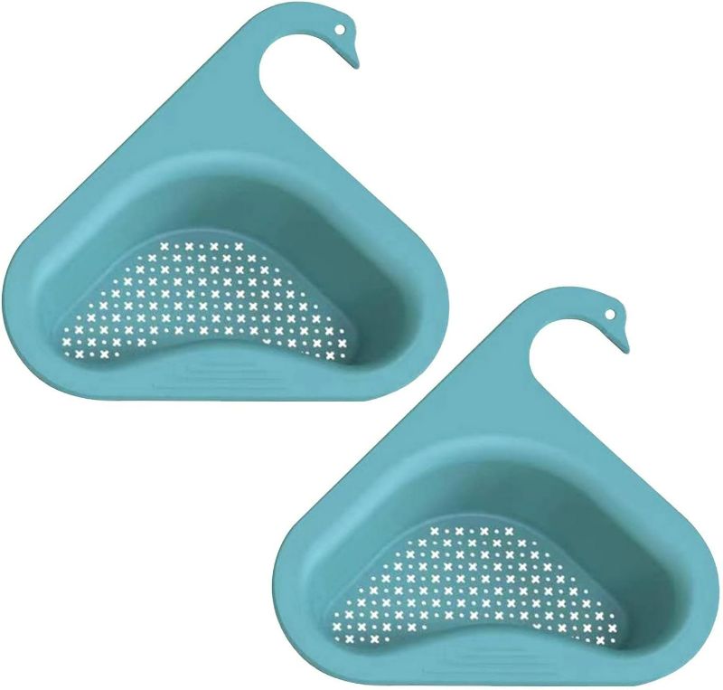 Photo 1 of 3 count Kitchen Sink Drain Basket Swan Drain Rack,Triangle Sink Drain Basket, Sink Strainer Basket For All Sinks,Easy-to-clean And Durable Household Swan Drain Basket