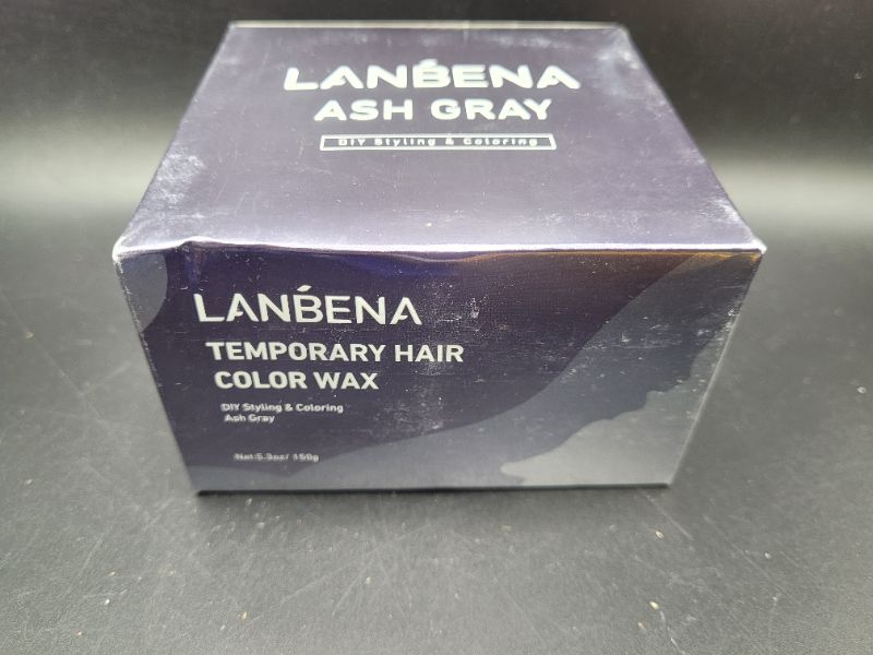 Photo 2 of LANBENA Temporary Hair Color Wax 5.3 oz Natural Hairstyle Dye Pomade Hairstyle Coloring Cream for Party, Cosplay, Halloween, Masquerade, Washable Moisturizing Hair Wax for Men and Women