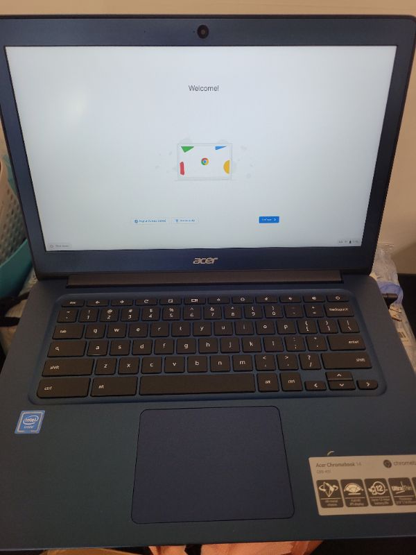 Photo 2 of Acer Chromebook 14, Intel Celeron N3160, 14" Full HD Display, 4GB LPDDR3, 32GB eMMC, 802.11ac WiFi, Protective Sleeve, Wireless Mouse, CB3-431-C539