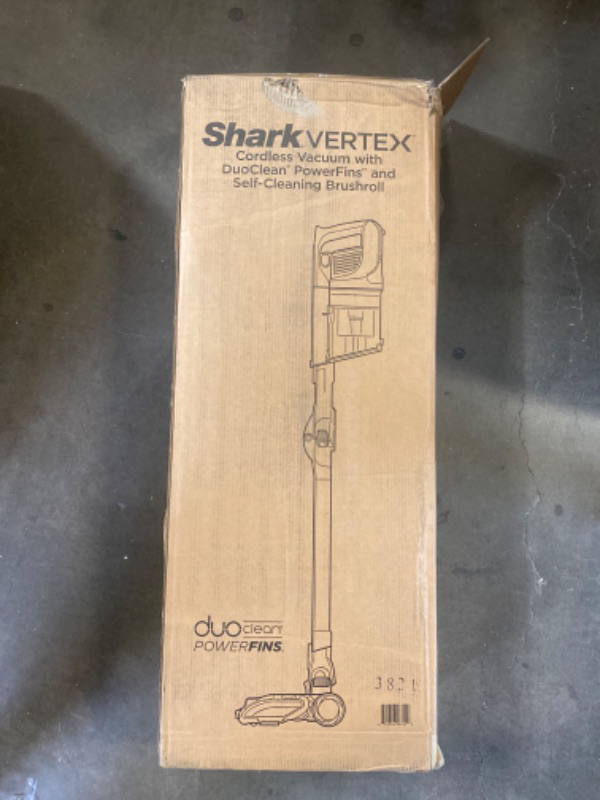 Photo 2 of Shark IZ483H Vertex Cordless Stick Vacuum with DuoClean PowerFins, MultiFLEX, Crevice Tool, Pet Multi-Tool & Anti-Allergen Brush, 120-min Runtime, Double Battery, Rosewood
